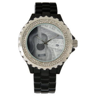 Pulsera Guitarra y reloj de la partitura