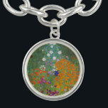 Pulsera Gustav Klimt Flor Jardín Naturaleza<br><div class="desc">Un bonito cuadro del jardín,  un cuadro clásico de Gustav Klimt,  llamado Cottage Garden,  o Bauergarten,  1907,  que se encuentra cerca de un jardín de flores,  un cuadro de flores de colores.</div>
