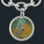 Pulsera Gustav Klimt Flor Jardín Naturaleza<br><div class="desc">Un bonito cuadro del jardín,  un cuadro clásico de Gustav Klimt,  llamado Cottage Garden,  o Bauergarten,  1907,  que se encuentra cerca de un jardín de flores,  un cuadro de flores de colores.</div>