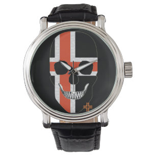 Pulsera HANDSKULL Reloj nórdico masculino de cuero B2