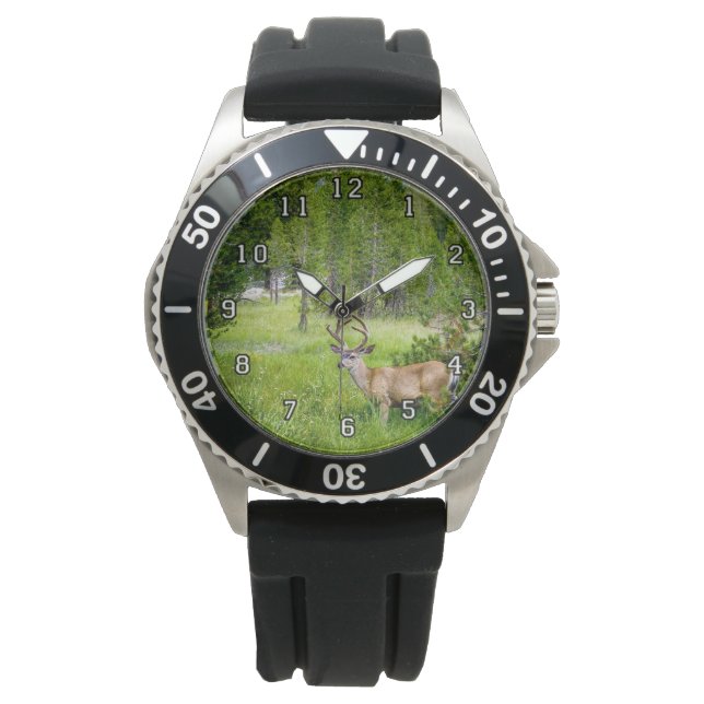 Pulsera Hermoso Buck en el reloj de la pradera (Anverso)