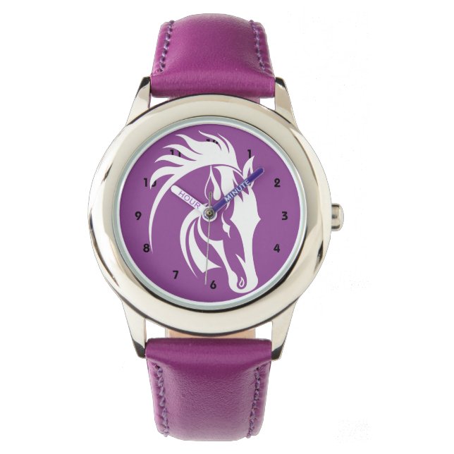 Pulsera Hermoso reloj de diseño de caballos (Anverso)