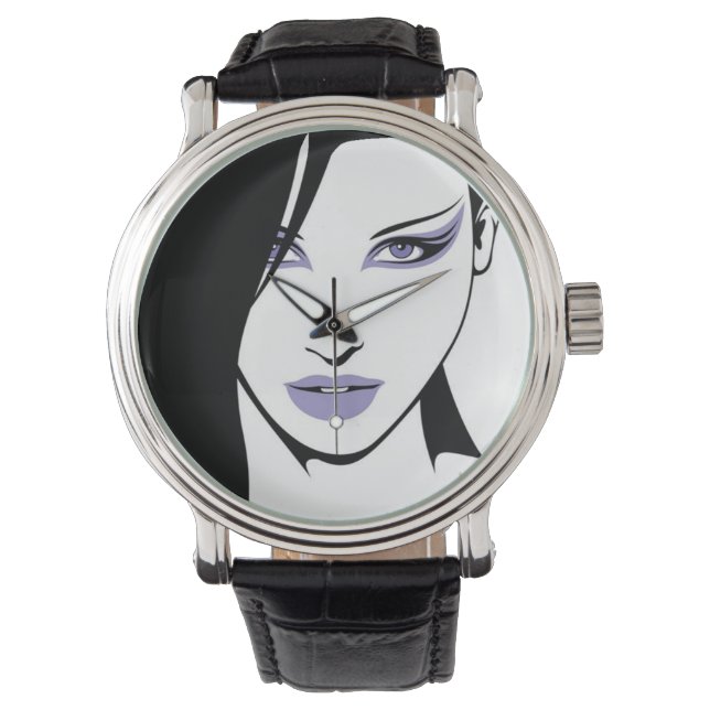 Pulsera Hermoso reloj de silueta (Anverso)