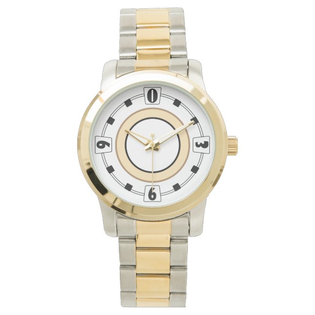 Pulsera Hermoso reloj moderno con un dial de moda (Anverso)