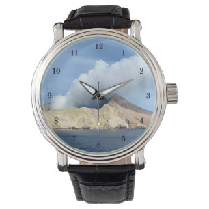 Pulsera Hermoso Volcán de Montaña sobre el reloj de pulser