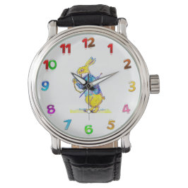 Pulsera Hombres con reloj de conejo blanco