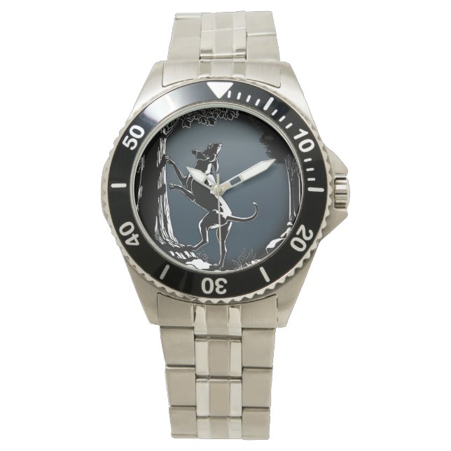 Pulsera Hound Dog Watch Elegante Perro Lover reloj de puls (Anverso)