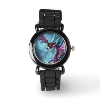 Pulsera Impresionante reloj de arte de dragón para los niñ