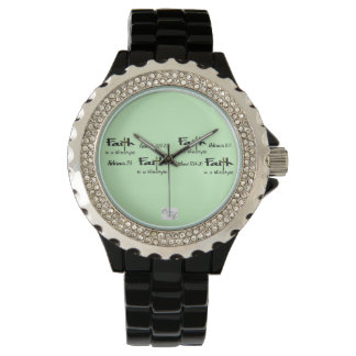 Pulsera Inspiración usable: Reloj "La fe es un estilo de v