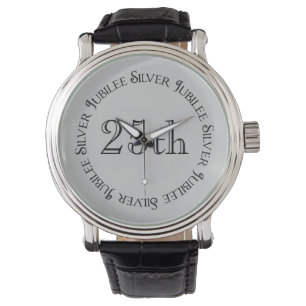 Pulsera Jubileo del reloj del jubileo de plata de las