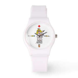 Pulsera ¡La Enfermera Con El Reloj De Cápsulas De Medicina