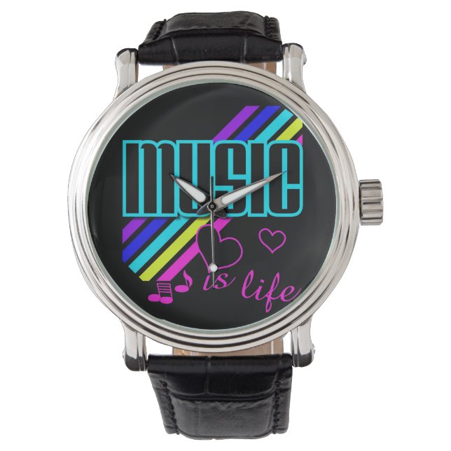 Pulsera La MÚSICA es un reloj de vida (Anverso)