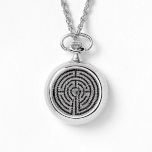 Pulsera LABYRINTH XVII Reloj de collar de plata