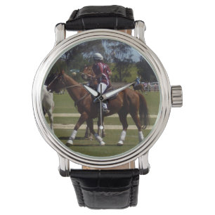 Pulsera Lacrosse De Polo De Caballo, En Un Fabuloso Reloj 