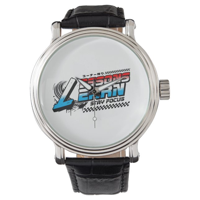 PULSERA LECCIONES DE ENFOQUE PARA HOMBRES APRENDIDAS RELOJ (Anverso)