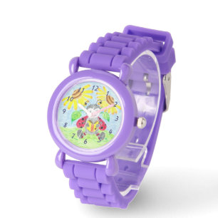 Pulsera Leyendo el reloj de niños de ladybug