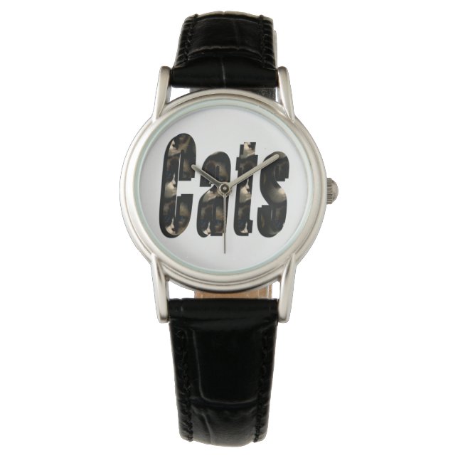 Pulsera Logo de Cat Dimensional, reloj de cuero de Damas (Anverso)