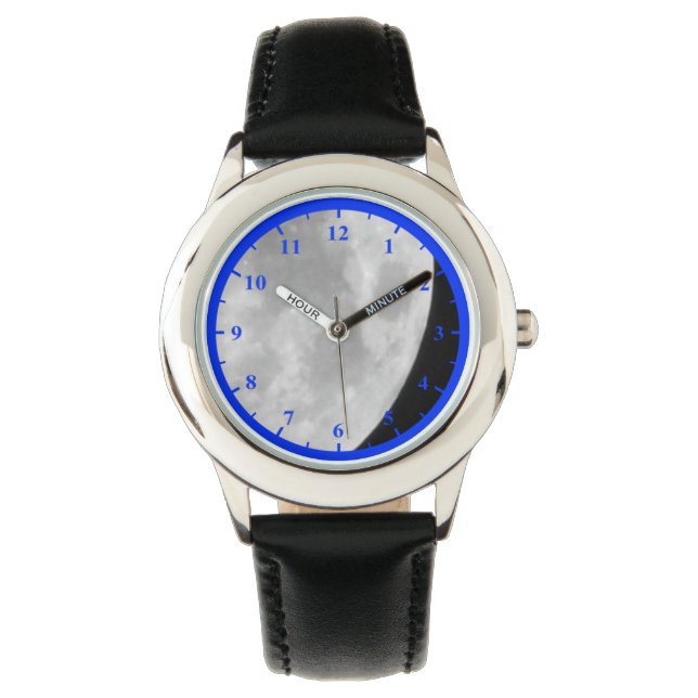 Pulsera Luna, reloj de acero inoxidable para niños (Anverso)