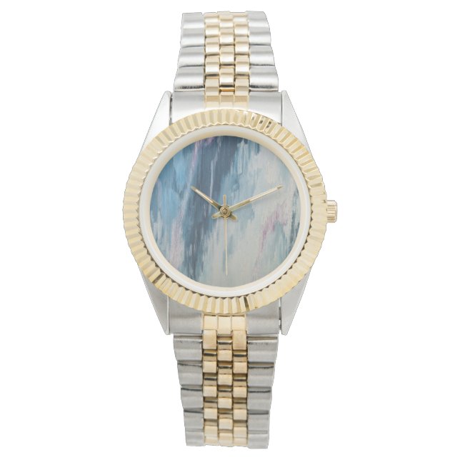 Pulsera Luv U ❤️ Luv Me Reloj De Dos Tonos (Anverso)