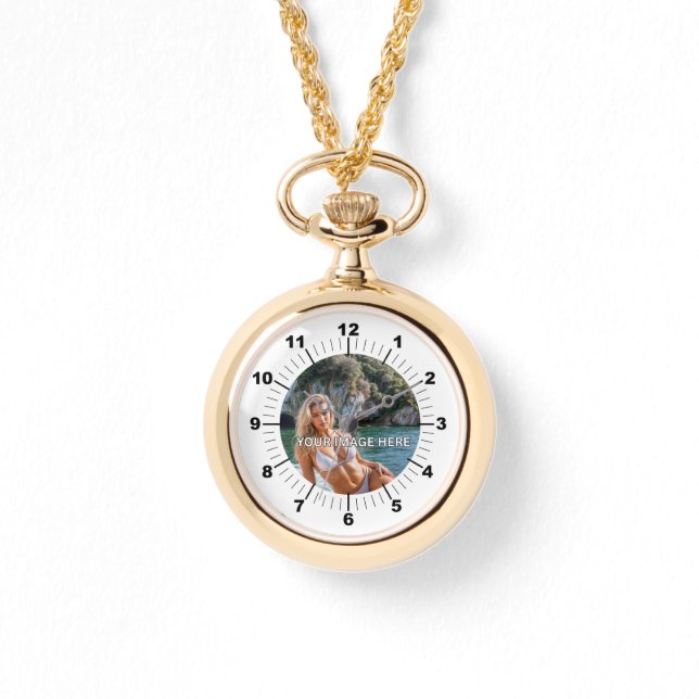 Pulsera ¡LUXE! ✨ Reloj de cuello de oro para ella (Anverso)