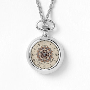 Pulsera Mandala Latin Hipócrates Cita Reloj de collar