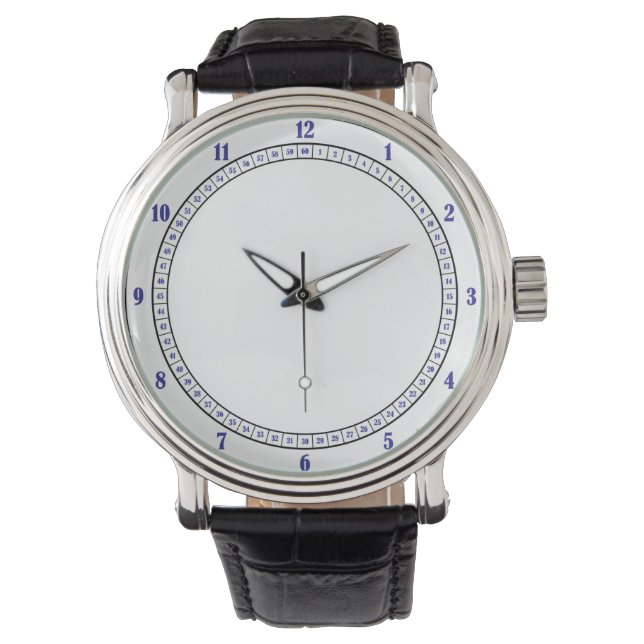 Pulsera marcación de reloj de números azules (Anverso)