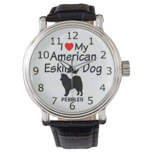 Pulsera Me encanta mi reloj de perros esquimal americano