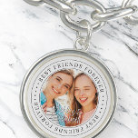 Pulsera Mejor Amigos para siempre BFF Fotografía simple mo<br><div class="desc">Este diseño simple y clásico está compuesto por tipografía de la síspera y agrega una foto personalizado. "Best Friends Forever" (Los mejores amigos para siempre) gira en torno a la foto de tus amigos</div>