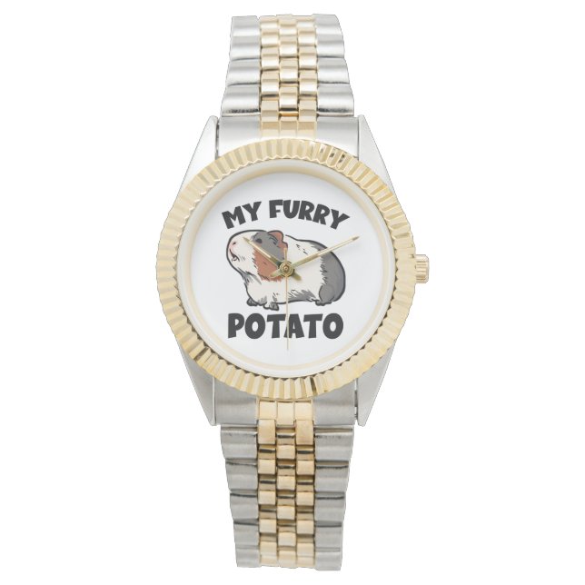 Pulsera Mi reloj de conejillo de indias con patatas pelead (Anverso)