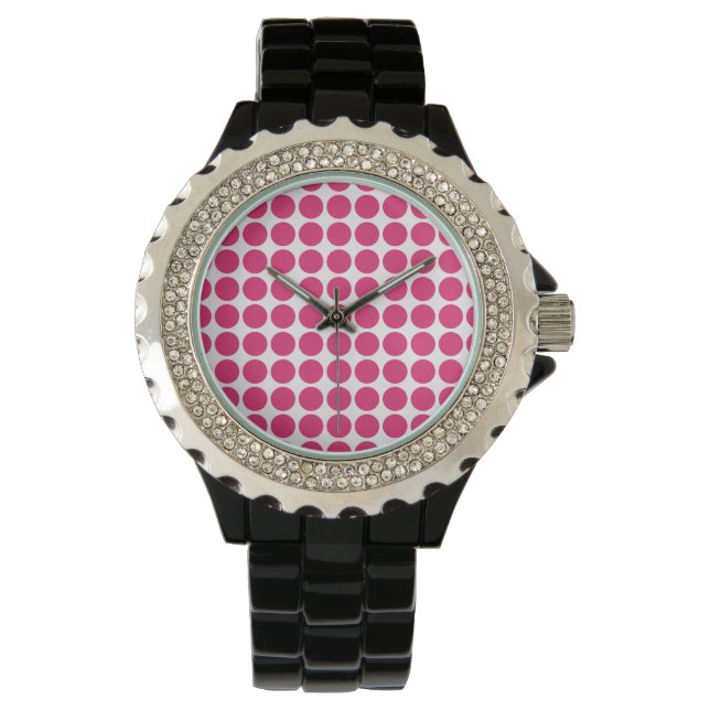 Pulsera Mini reloj de puntos de polka (Anverso)