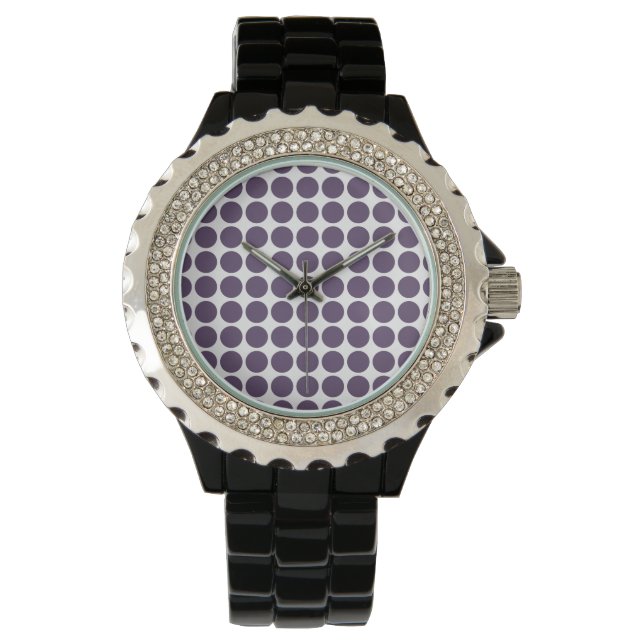 Pulsera Mini reloj de puntos de polka (Anverso)