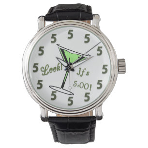 Pulsera ¡Mire!  ¡Es 5:00!  Reloj de Martini