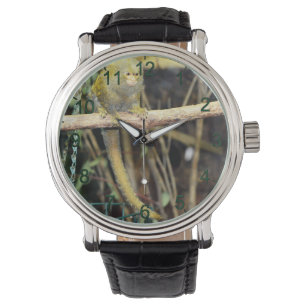 Pulsera Mono De Marmoset En Alerta, Reloj De Escritura Par
