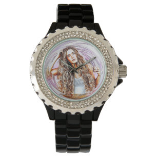 Pulsera Mujer ver banda de esmalte Mujer Reloj Esmalte Cry