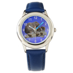 Pulsera Mummy Capybara con bebés, niños con reloj de pulse