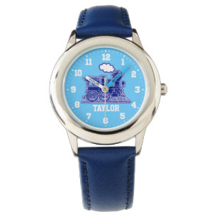 Pulsera Niños de la diversión nombrados reloj azul del