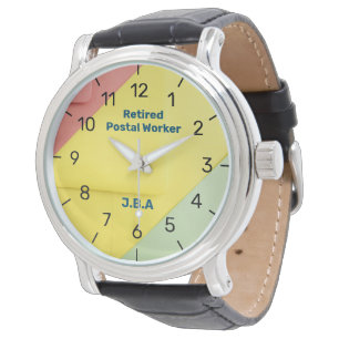 Pulsera Nombre personalizado de reloj de mano de obra post