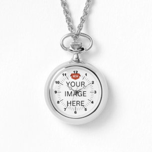 Pulsera ¡NUEVO! Reloj de collar de plata - Personalizado