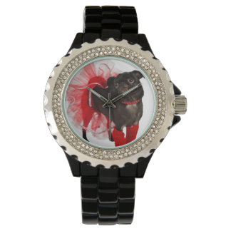 Pulsera Nugget, APARN SpokesPug, reloj Diamante de imitaci