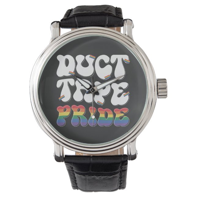 Pulsera Orgullo de cinta adhesiva - Reloj (Anverso)