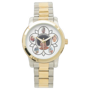 Pulsera Oro de Sathya Sai Baba y reloj del tono plateado