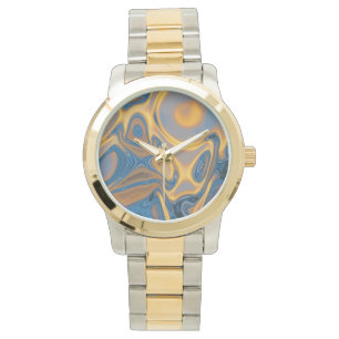 Pulsera Oro del diseñador y reloj de la plata - arte