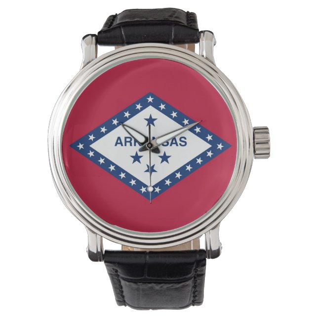 Pulsera Patriótico, reloj especial con bandera de Arkansas (Anverso)