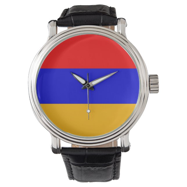 Pulsera Patriótico, reloj especial con bandera de Armenia (Anverso)