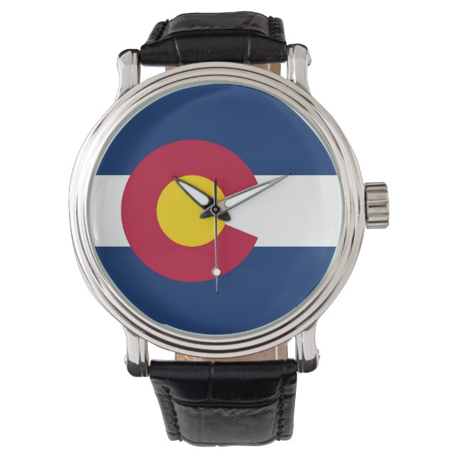 Pulsera Patriótico, reloj especial con bandera de Colorado (Anverso)