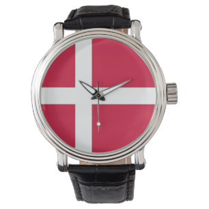 Pulsera Patriótico, reloj especial con bandera de Dinamarc