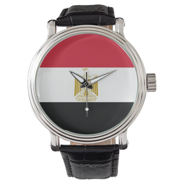 Pulsera Patriótico, reloj especial con bandera de Egipto (Anverso)
