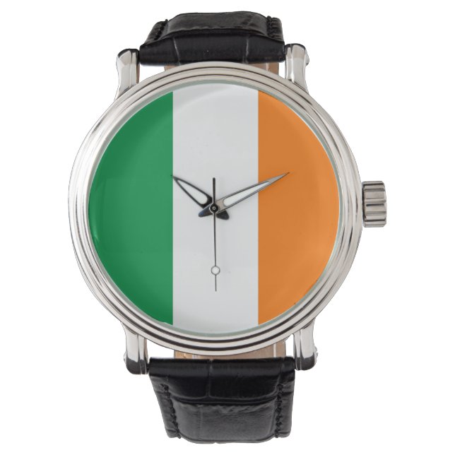 Pulsera Patriótico, reloj especial con bandera de Irlanda (Anverso)