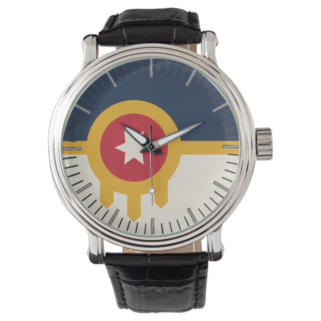 Pulsera Patriótico, reloj especial con bandera de la ciuda (Anverso)