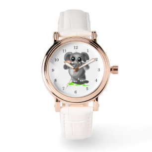 Pulsera Pequeño elefante con regalo de reloj de flor